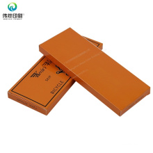 Custom Printing Logo Glossy Orange Luxury Paper Packaging Box